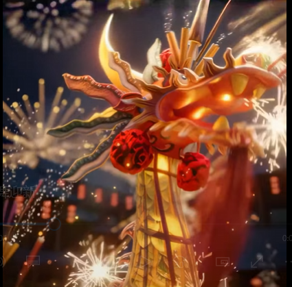 龙舞迎新Dragon Dance to Welcome the New Year(Anchor development)